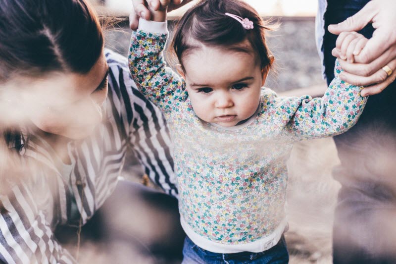 Children Parenting With Parent palying walking